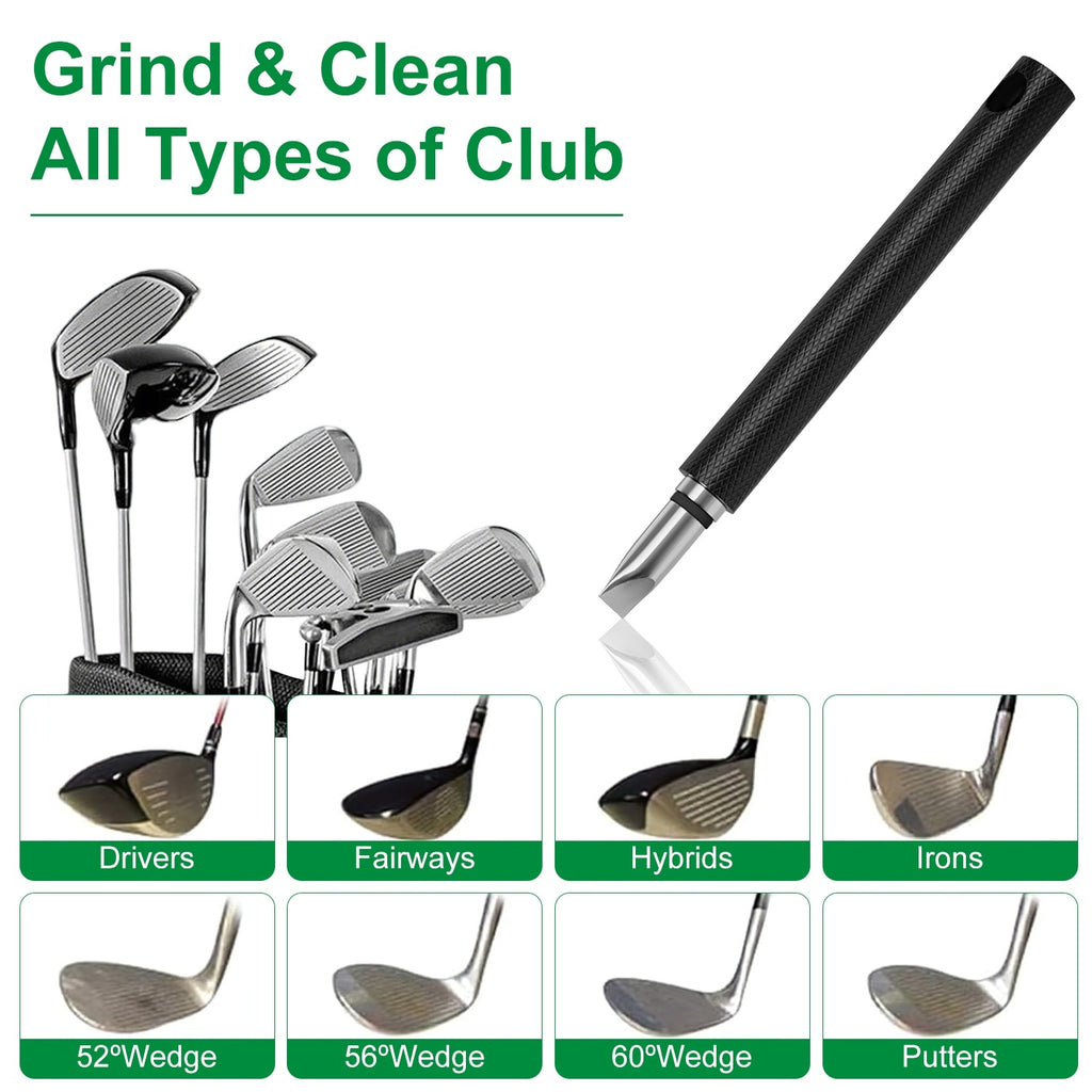 1Pc 3 In 1 Golf Club Cleaning Kit Golf Club Cleaner Brush With 5Oz Water Bottle Retractable Clip Groove Sharpener Golf Towel Gift For Golfers