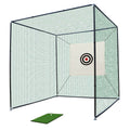 10X10X10FT Golf Practice Net Cage With Metal Frame Hitting Net Kit Indoor Outdoor