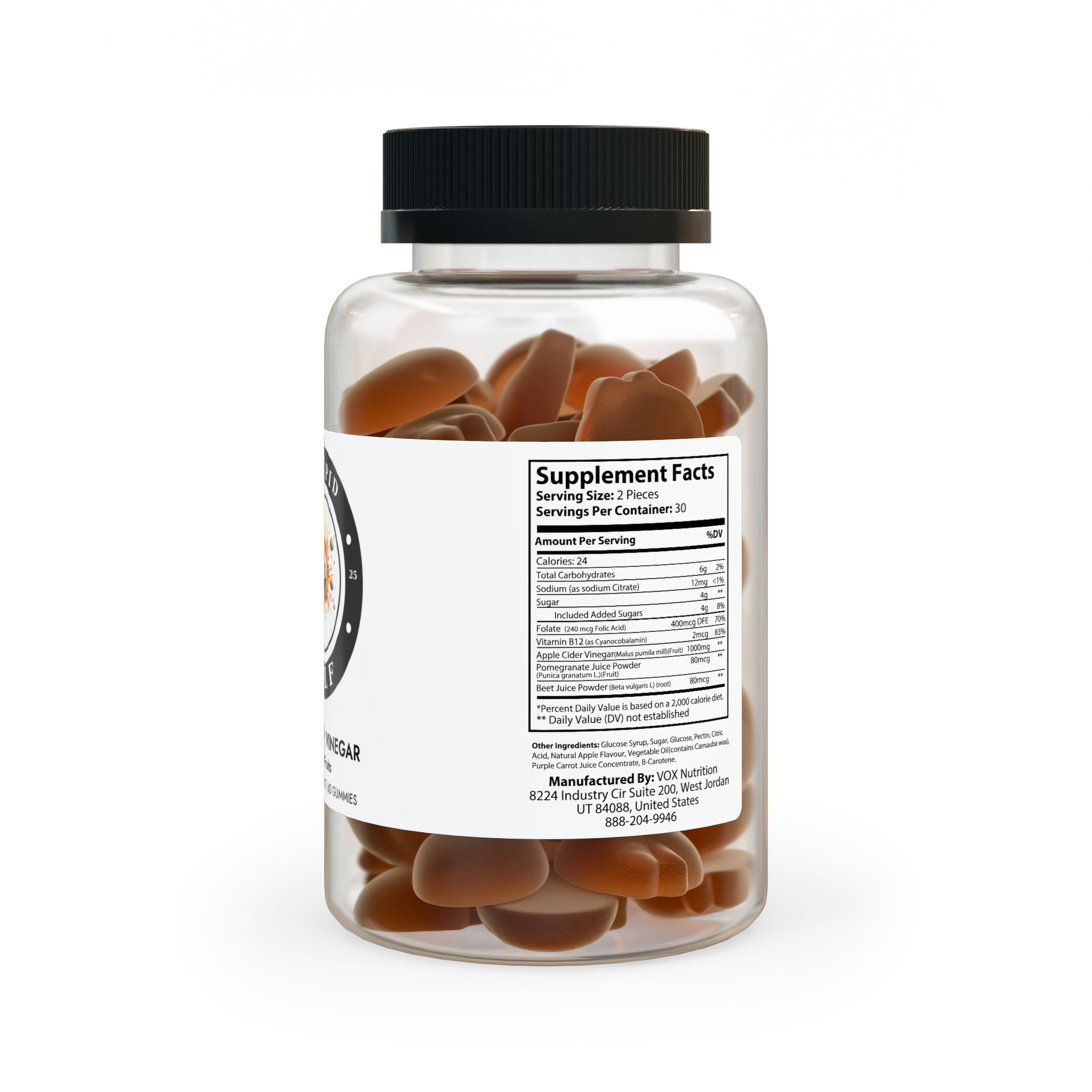 Apple Cider Vinegar Gummies (60 Gummies)