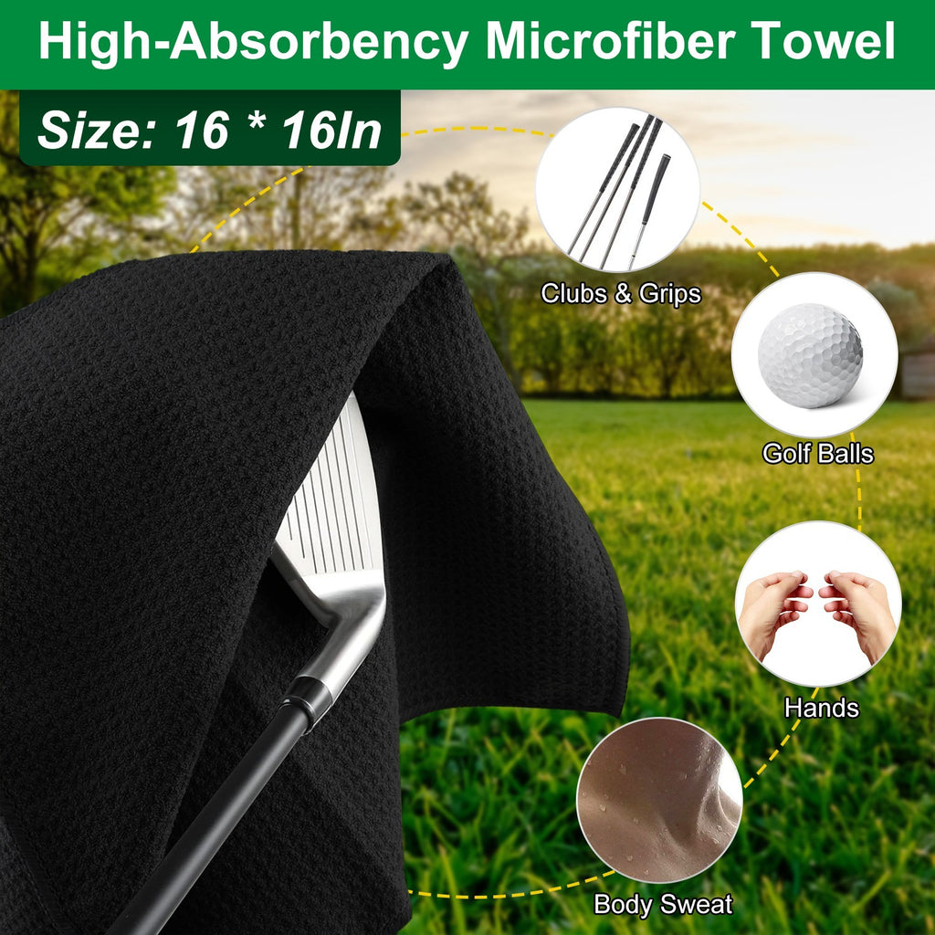 1Pc 3 In 1 Golf Club Cleaning Kit Golf Club Cleaner Brush With 5Oz Water Bottle Retractable Clip Groove Sharpener Golf Towel Gift For Golfers