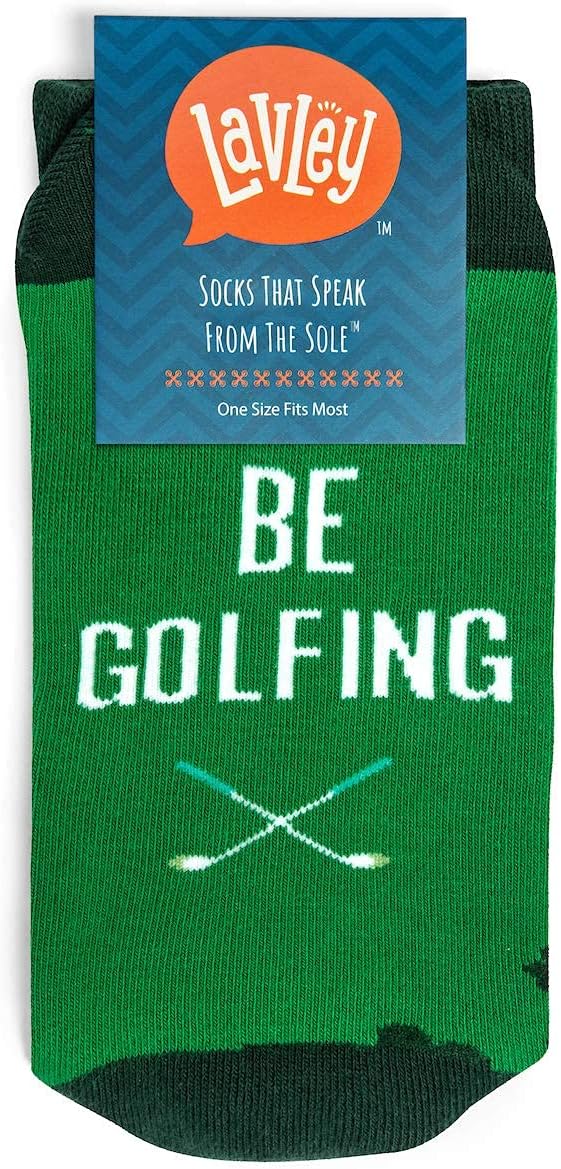 Funny Golf Socks - Fun gift for golfers - Unisex one size fits most - Great for birthdays or stocking stuffers